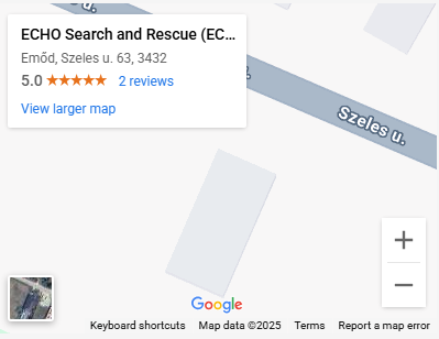 ECHO Search and Rescue Mentőcsoport Google térkép