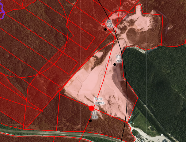2025. október 18-án drónnal vizsgált terület